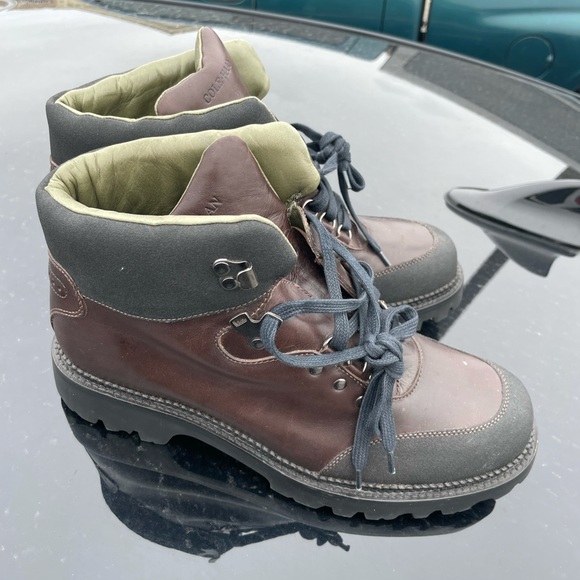 Cole Haan Vibram Men’s 10 Boots Brown Leather New without tags - Picture 3 of 6